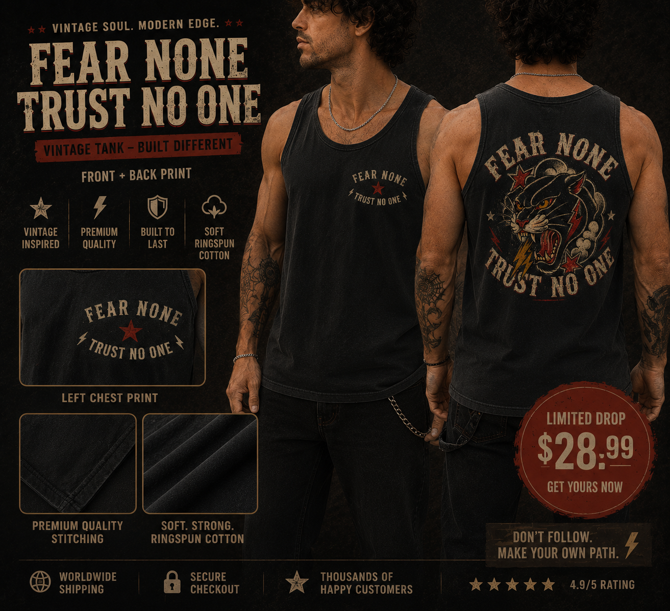 Tank Top Fear none